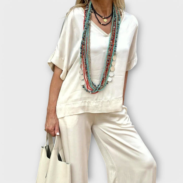 Tam Bluz ve Pantolon Hazel Elysian Elegance