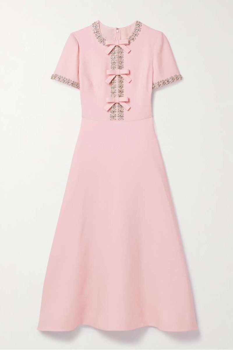Sybil - Lüks Rhinestone Kemerli Elbise